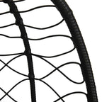 Hängendes Ei-Stuhl Anthrazit 91,5 x 54,5 x 107 cm Poly-Rattan