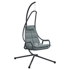 Hängendes Ei-Stuhl Anthrazit 94 x 107 x 196,5 cm Stahl