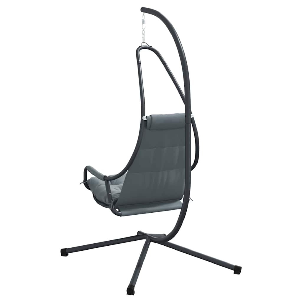 Hängendes Ei-Stuhl Anthrazit 94 x 107 x 196,5 cm Stahl
