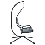 Hängendes Ei-Stuhl Anthrazit 94 x 107 x 196,5 cm Stahl