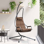 Hängendes Ei-Stuhl Kaffeebraun 94 x 107 x 196,5 cm Stahl