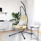 Hängendes Ei-Stuhl Beige 94 x 107 x 196,5 cm Stahl