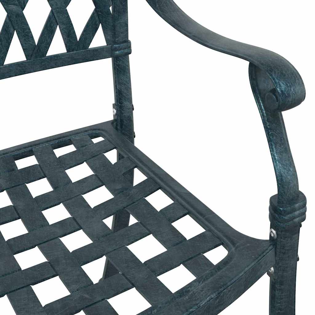 Gartenstuhl 2 pcs Grün 56 x 55 x 92,5cm Aluminium