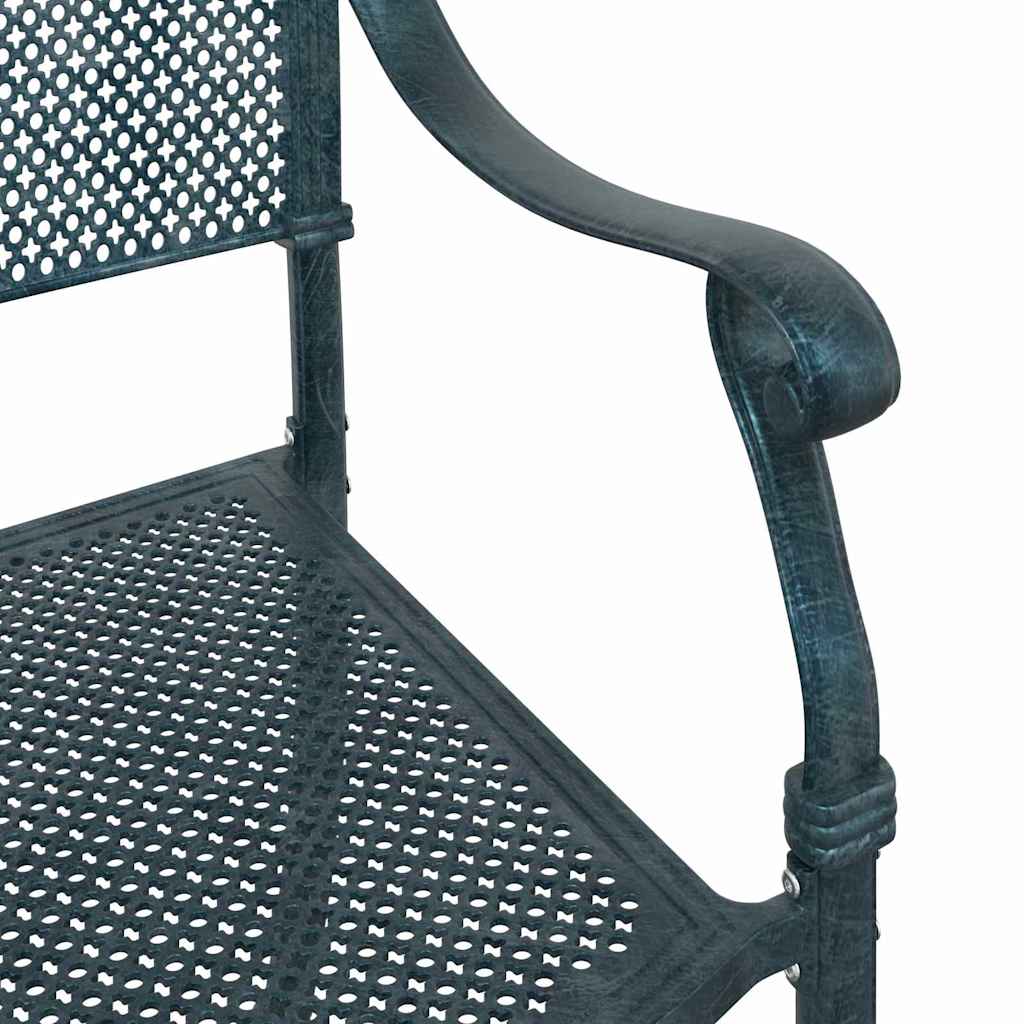 Gartenstuhl 2 pcs Grün 64 x 62 x 93cm Aluminium