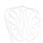 Garten Bistro Set 3 pcs Weiß Aluminium