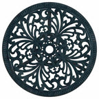 Garten Bistro Set 3 pcs Grün Aluminium