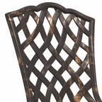 Gartenstuhl 2 pcs Bronze 39 x 40 x 87cm Aluminium