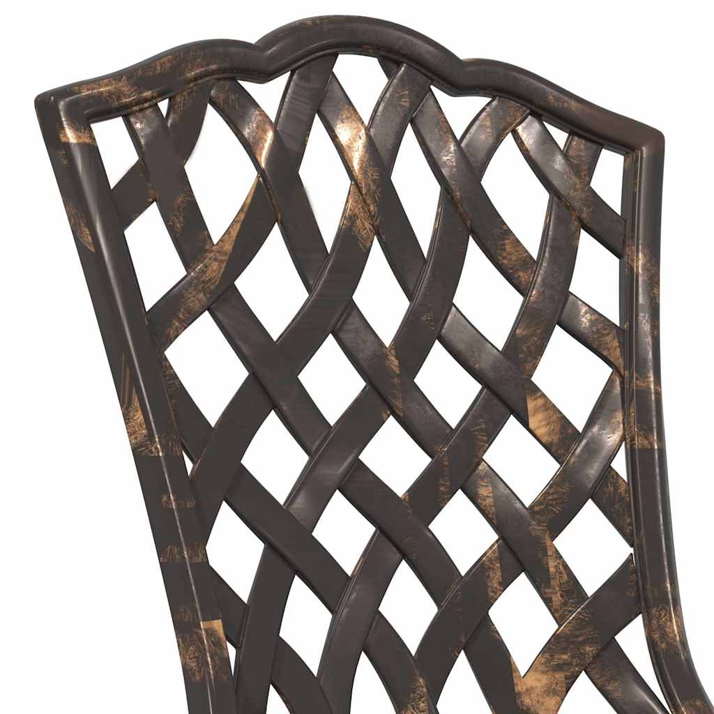 Gartenstuhl 2 pcs Bronze 39 x 40 x 87cm Aluminium
