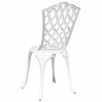 Gartenstuhl 2 pcs Weiß 39 x 40 x 87cm Aluminium