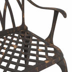 Gartenstuhl 2 pcs Bronze 53 x 51 x 88,5 cm Aluminium
