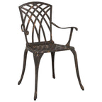 Gartenstuhl 2 pcs Bronze 53 x 51 x 88,5 cm Aluminium