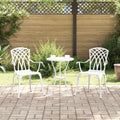 Gartenstuhl 2 pcs Weiß 53 x 51 x 88,5 cm Aluminium