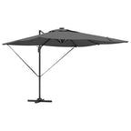 Sonnenschirm mit LED-Lichtleisten Anthrazit 286 x 284 x 270 cm