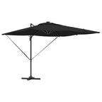 Sonnenschirm Schwarz 286 x 284 x 270 cm Aluminium und Polyester