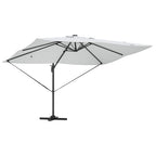 Sonnenschirm Sand 352 x 251 x 265 cm Polyester und Aluminium
