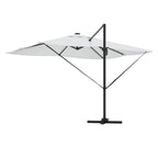 Sonnenschirm Sand 352 x 251 x 265 cm Polyester und Aluminium