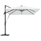 Sonnenschirm Sand 352 x 251 x 265 cm Polyester und Aluminium