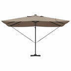 Sonnenschirm Taupe 352 x 251 x 265 cm Polyester und Aluminium