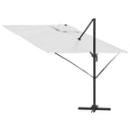 Roma Parasol Beige 286 x 284 x 265 cm Aluminium und Polyester