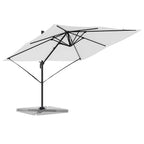 Roma Parasol Beige 286 x 284 x 265 cm Aluminium und Polyester
