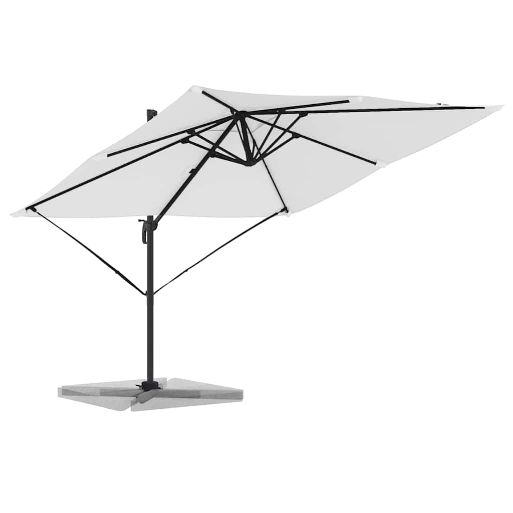 Roma Parasol Beige 286 x 284 x 265 cm Aluminium und Polyester
