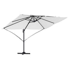 Sonnenschirm Sand 351 x 250 x 260 cm Polyester und Aluminium