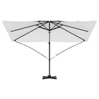 Sonnenschirm Sand 351 x 250 x 260 cm Polyester und Aluminium