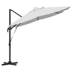 Sonnenschirm Sand 351 x 250 x 260 cm Polyester und Aluminium
