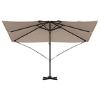 Sonnenschirm Taupe 351 x 250 x 260 cm Polyester und Aluminium