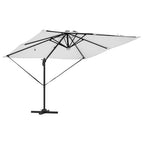 Roma Parasol Beige 286 x 284 x 270 cm Aluminium und Polyester