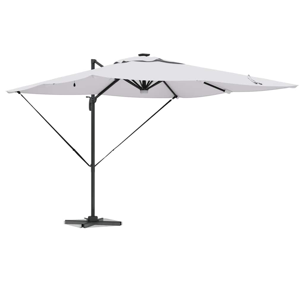 Roma Parasol Beige 286 x 284 x 270 cm Aluminium und Polyester