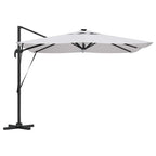 Roma Parasol Beige 286 x 284 x 270 cm Aluminium und Polyester