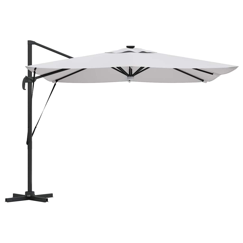 Roma Parasol Beige 286 x 284 x 270 cm Aluminium und Polyester