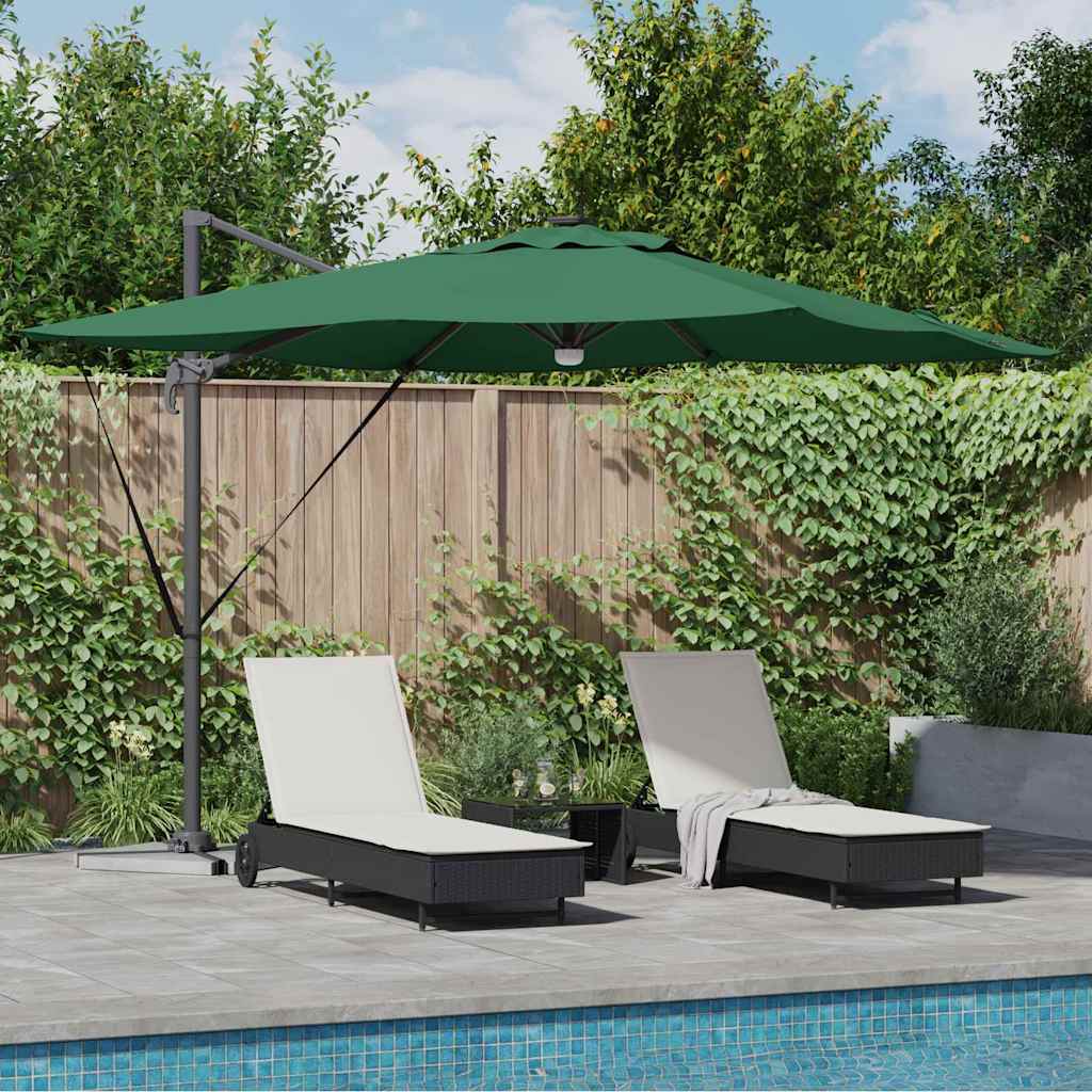 Roma Parasol Grün 286 x 284 x 270 cm Aluminium und Polyester
