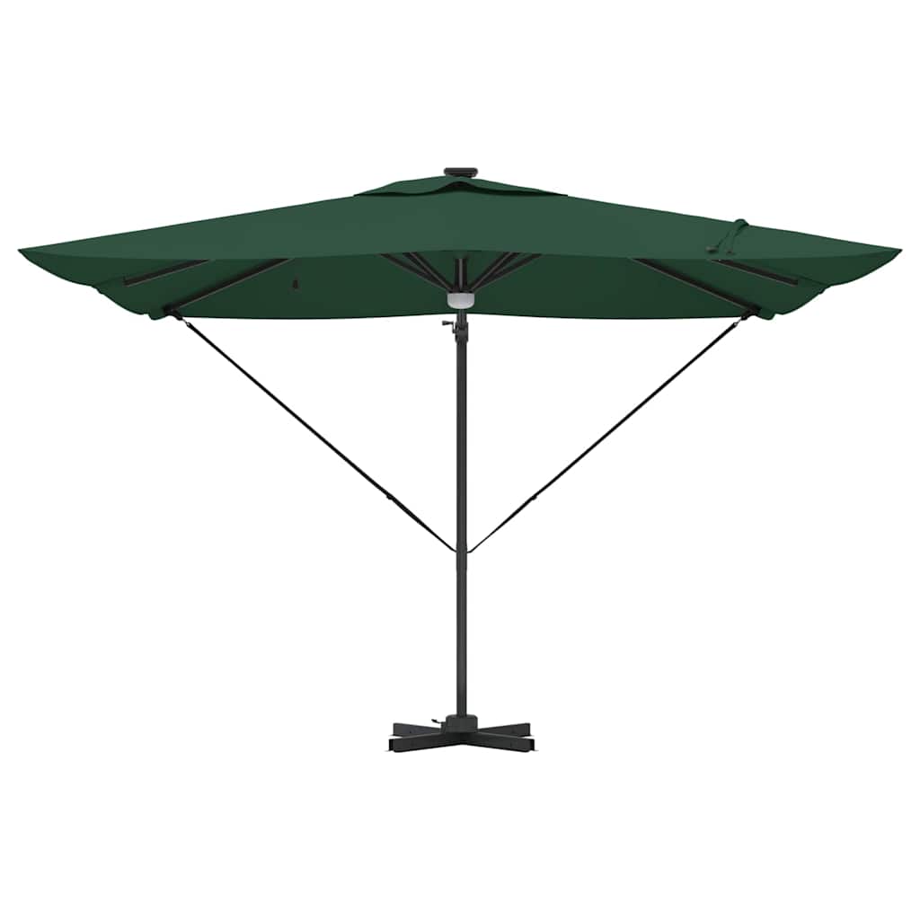 Roma Parasol Grün 286 x 284 x 270 cm Aluminium und Polyester