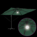 Roma Parasol Grün 286 x 284 x 270 cm Aluminium und Polyester