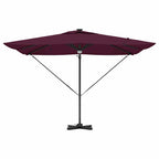 Roma Parasol Rot 286 x 284 x 270 cm Aluminium und Polyester