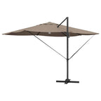 Sonnenschirm Taupe 351 x 250 x 253 cm Polyester und Aluminium