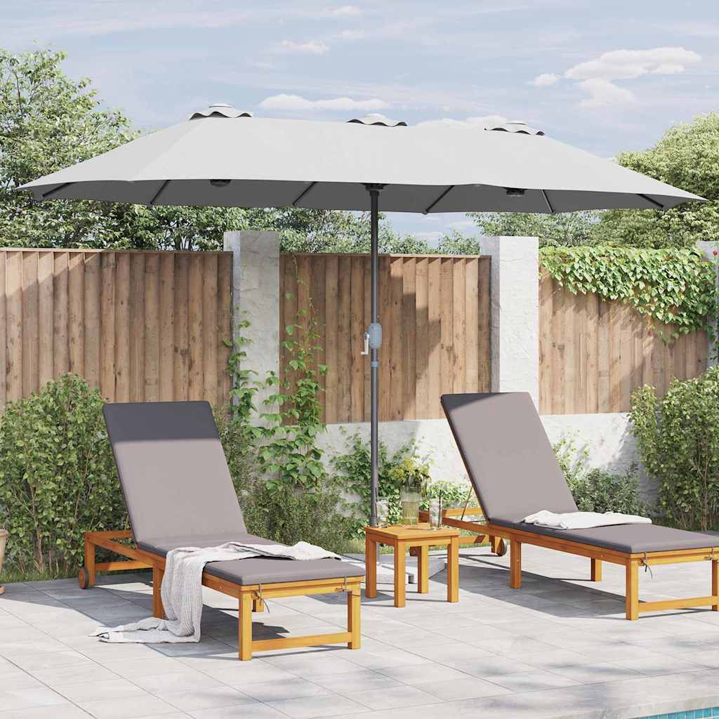 Garten-Sonnenschirm Sand 370 x 197 x 239 cm