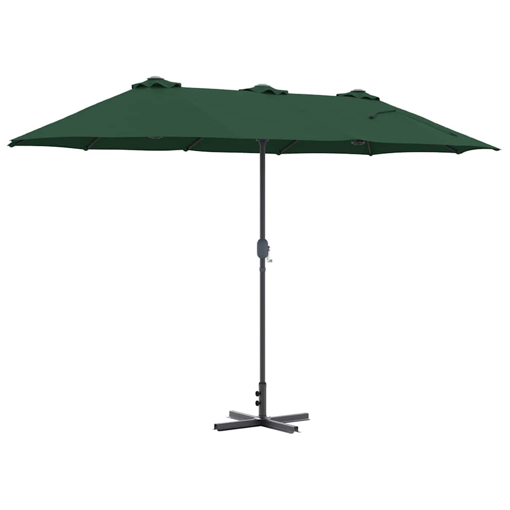 Garten-Sonnenschirm Grün 370 x 197 x 239 cm