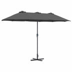Garten-Sonnenschirm Anthrazit 370 x 197 x 239 cm