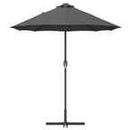 Garten-Sonnenschirm Anthrazit 370 x 197 x 239 cm