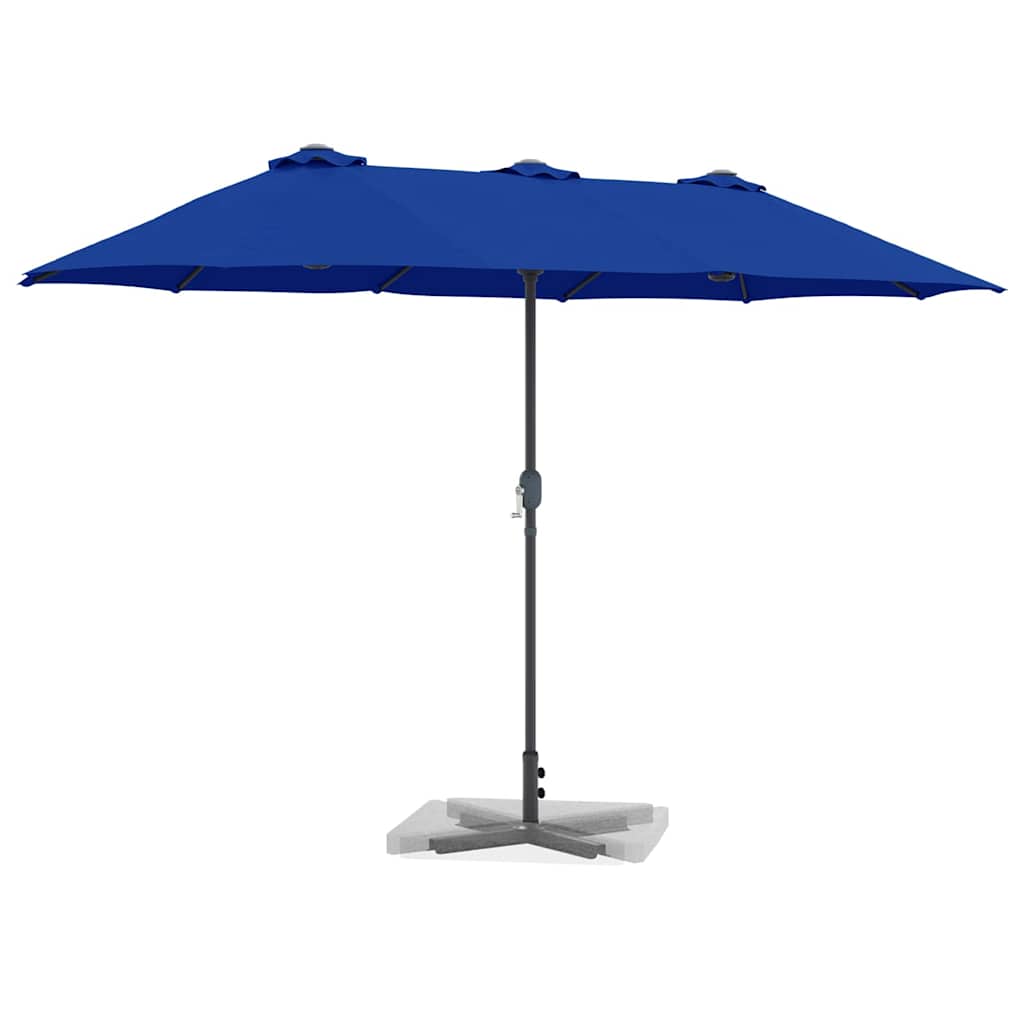 Garten-Sonnenschirm Azurblau 370 x 197 x 239 cm