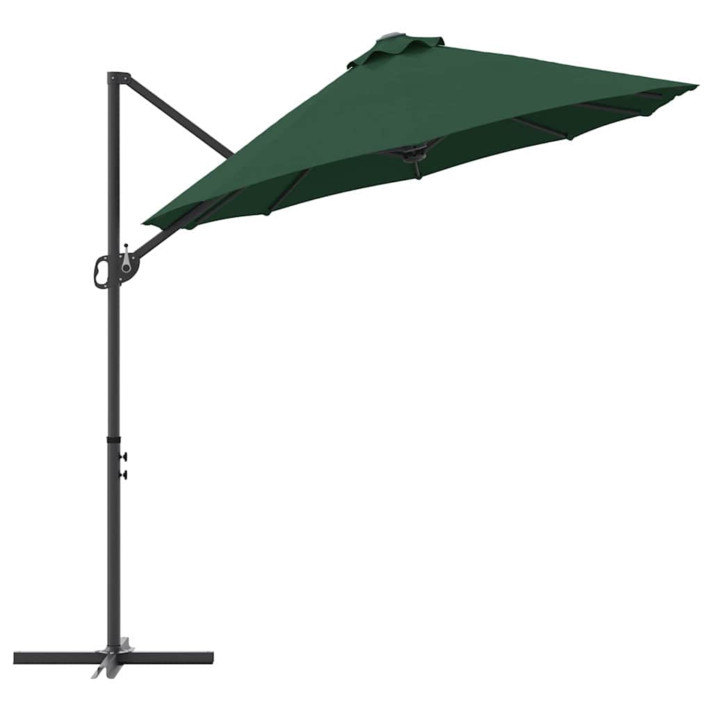 Sonnenschirm Grün 372 x 198 x 243 cm Polyester und Aluminium