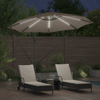 Sonnenschirm Taupe 294 x 294 x 248 cm Polyester und Aluminium