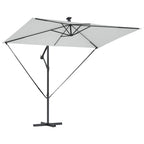 Sonnenschirm Sand 294 x 200 x 270 cm Polyester und Aluminium