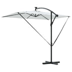 Sonnenschirm Sand 294 x 200 x 270 cm Polyester und Aluminium