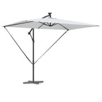 Sonnenschirm Sand 294 x 200 x 270 cm Polyester und Aluminium