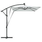 Sonnenschirm Sand 294 x 200 x 270 cm Polyester und Aluminium