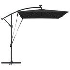 Sonnenschirm Schwarz 294 x 200 x 270 cm Polyester und Aluminium